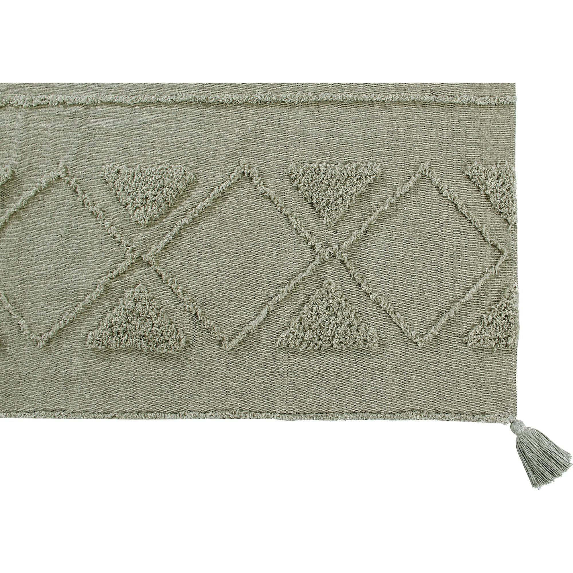 Tribu Washable Rug. Green