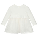 White Heart Plumeti Chiffon Dress