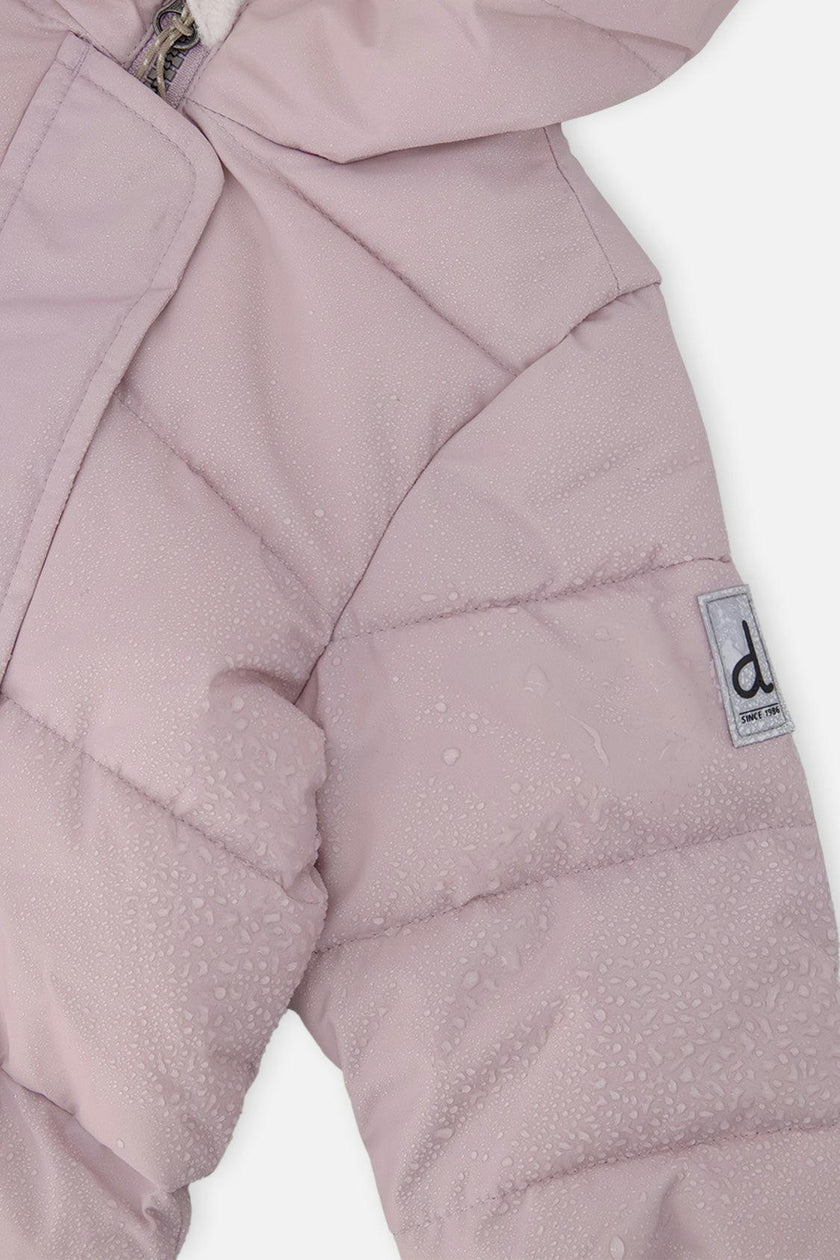Baby Cloud One Piece Snowsuit Adapted For Car Seats Lavender