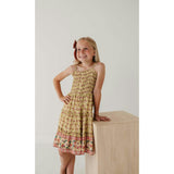 Smock Button Front Tiered Dress