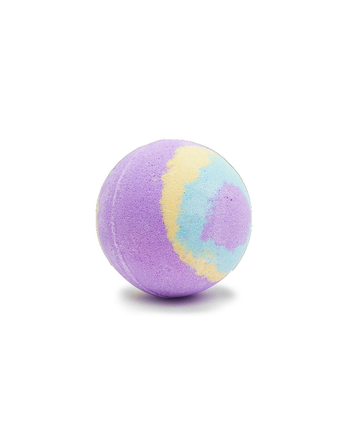 Bath Bomb for Kids GALAXY PULSAR Purple Yellow Blue