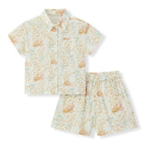 Under the Sea Collar Button-Up Shirt & Shorts Set