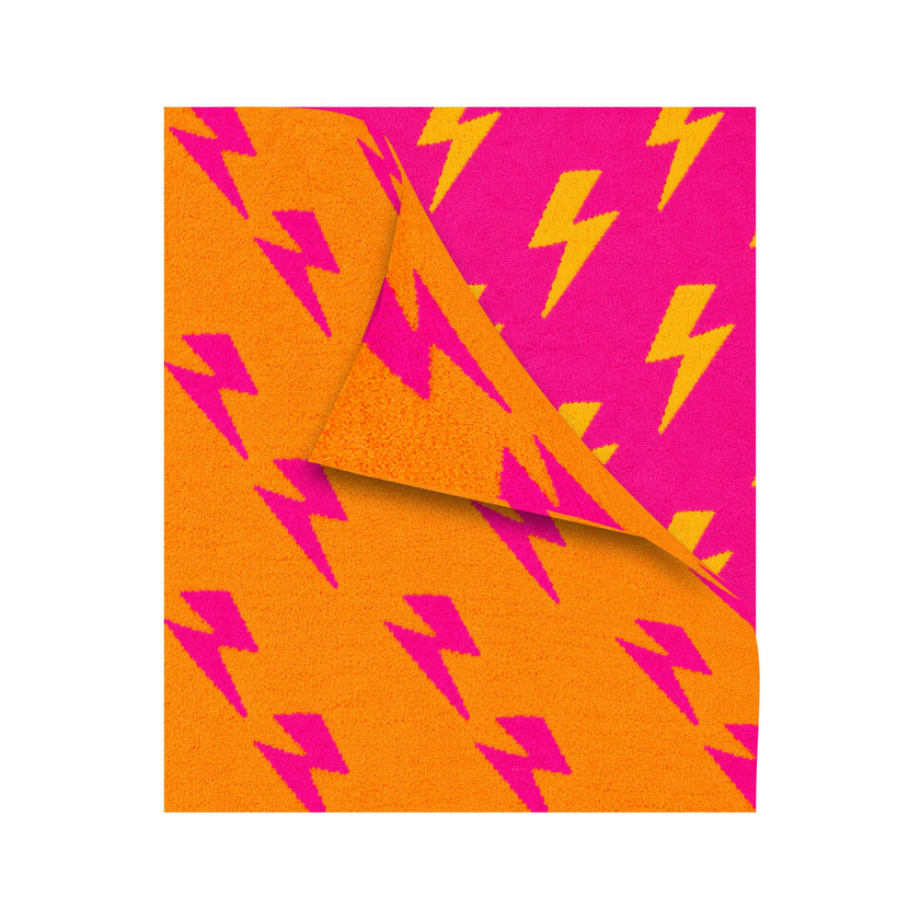 Malibu Sugars' Two Tone Lightning Bolt Reversible Blanket
