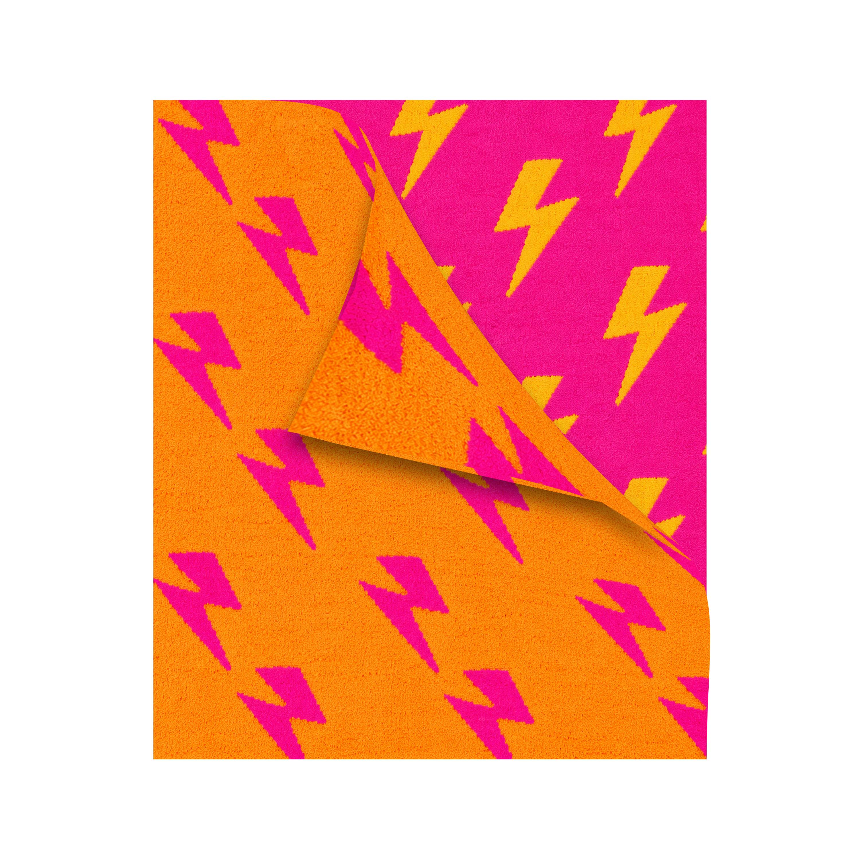 Malibu Sugars' Two Tone Lightning Bolt Reversible Blanket