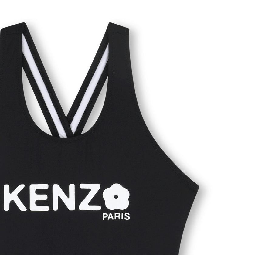 Black Kenzo One-Piece Swimsuit