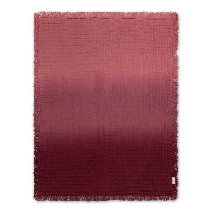 Multi-Layer Cotton Muslin Baby Blanket (Orchid Ombre)
