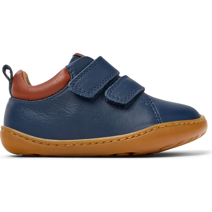 Peu Leather First Walkers Shoes Dark Blue, Blue