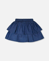 Chambray Skort