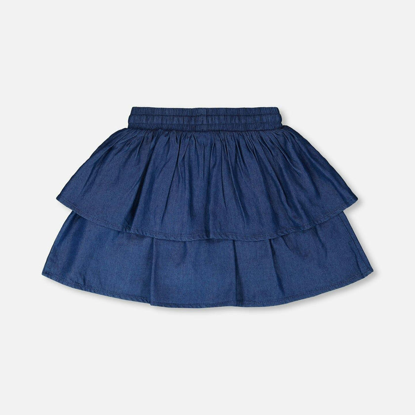 Chambray Skort