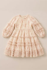 Mini Geneva Dress in Banana Creme Aquarelle Fleur