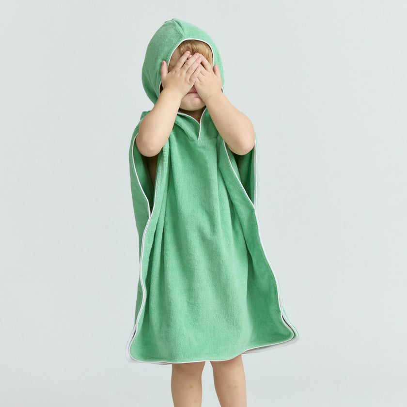 unisex gustavia green hooded towel coverup