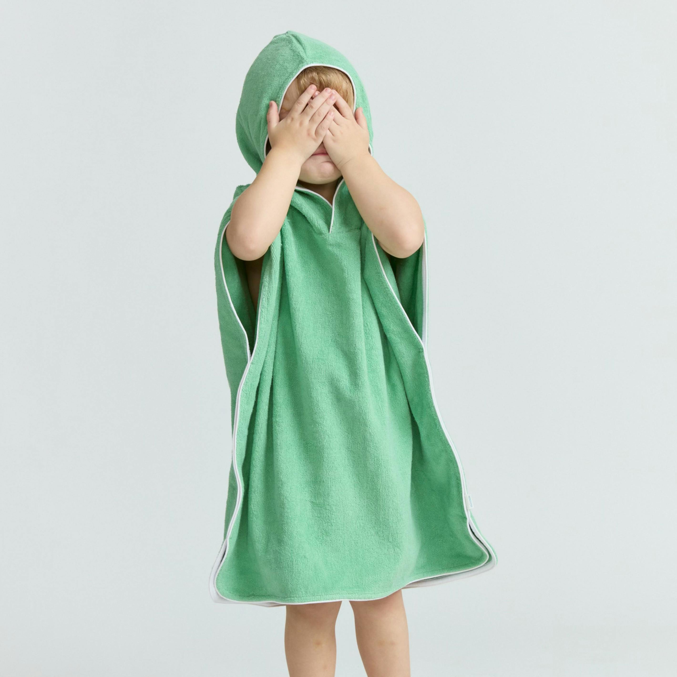 unisex gustavia green hooded towel coverup
