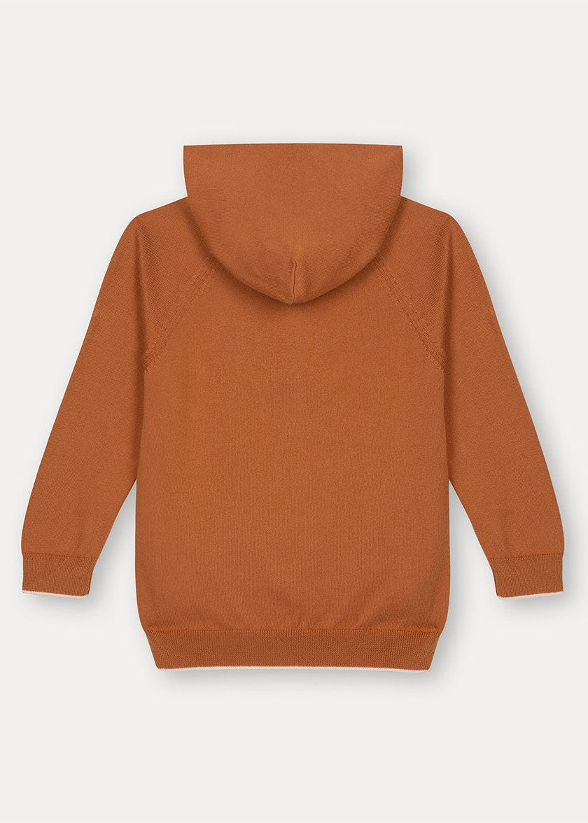 Rust Cotton Hoodie