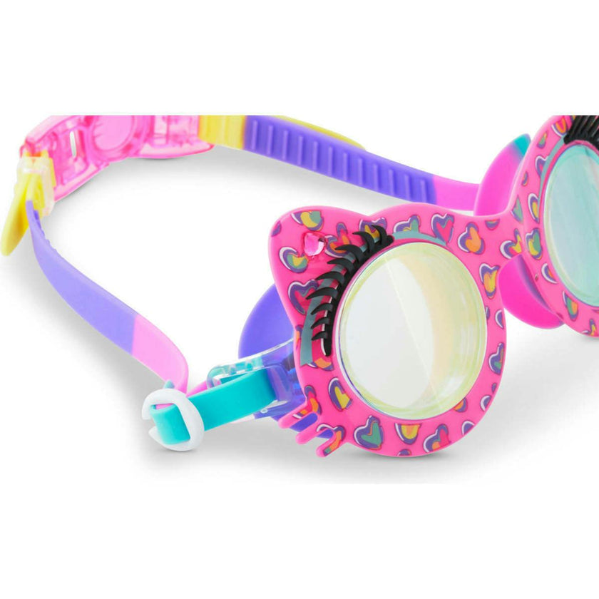 Purrty Pink Paws Frame Youth Swim Goggle