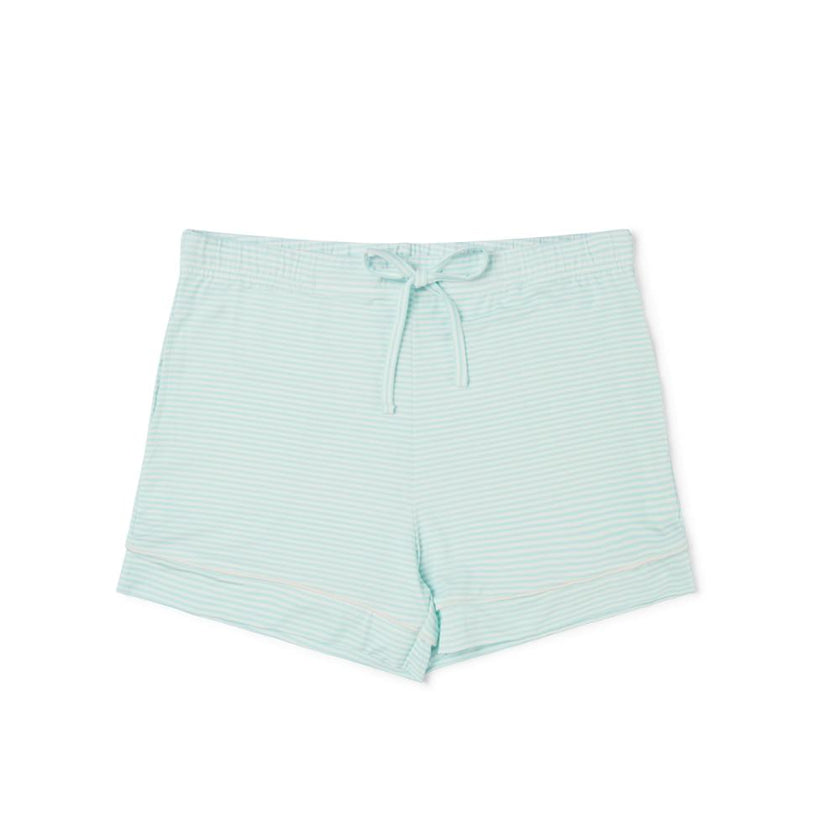 Cloud Stripe Short Sleeve & Shorts Bamboo Women's Pajama Set