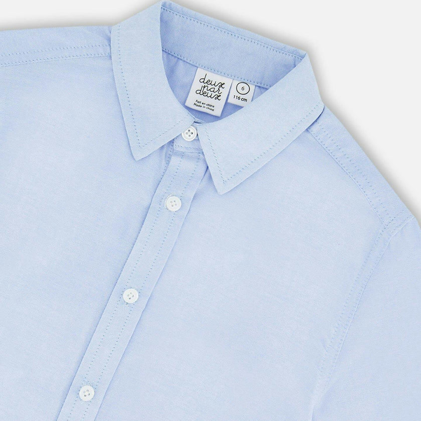 Long Sleeve Button Down Shirt Pale Blue
