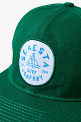 Shoreline Patch Snapback Hat / Forest Green