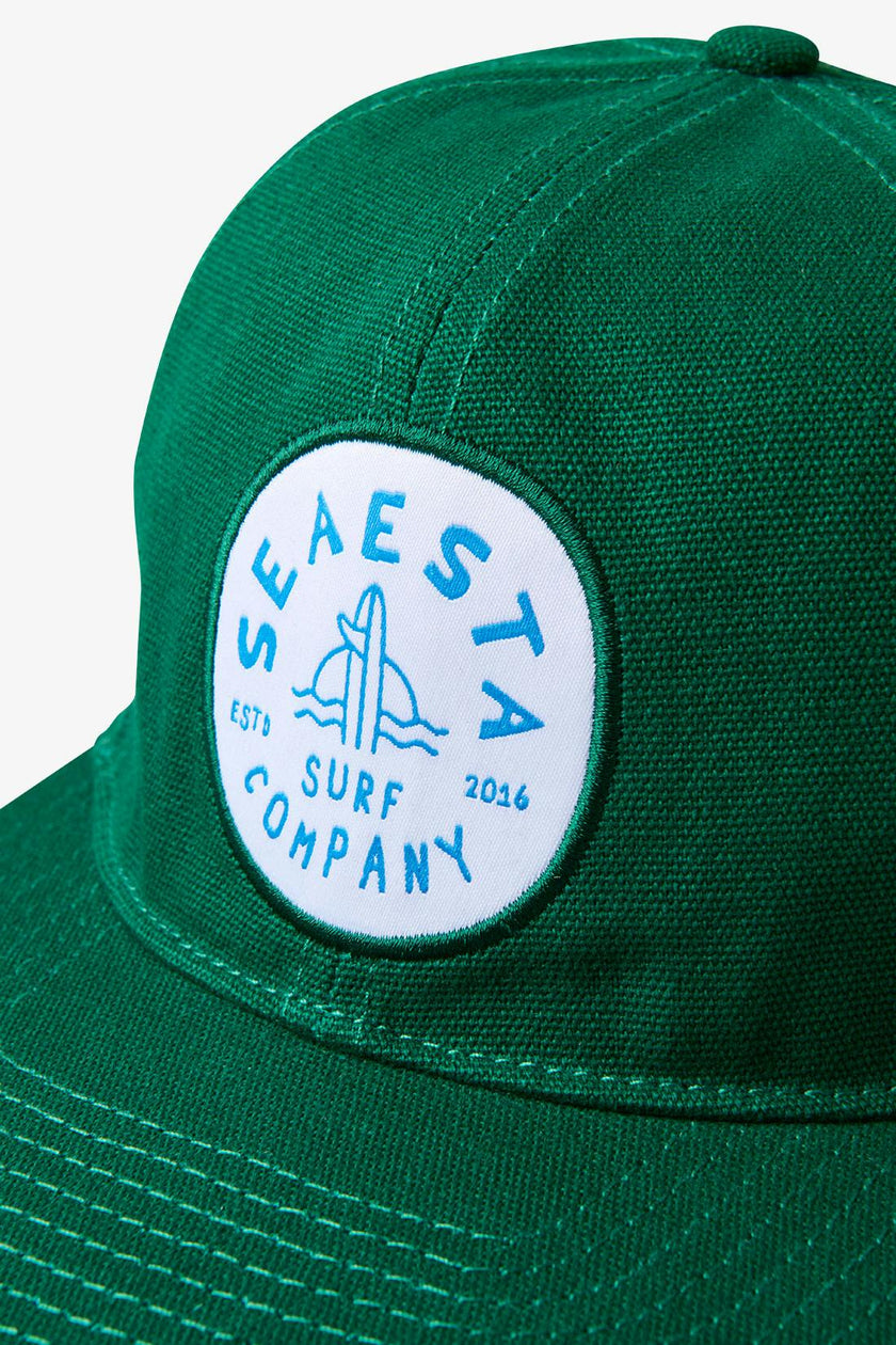 Shoreline Patch Snapback Hat / Forest Green