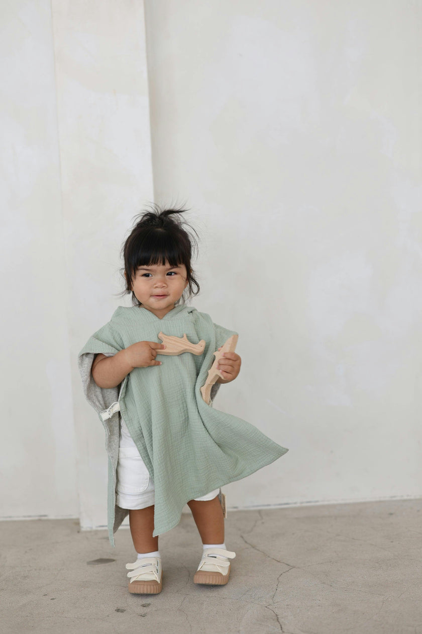 Reversible Hooded Poncho