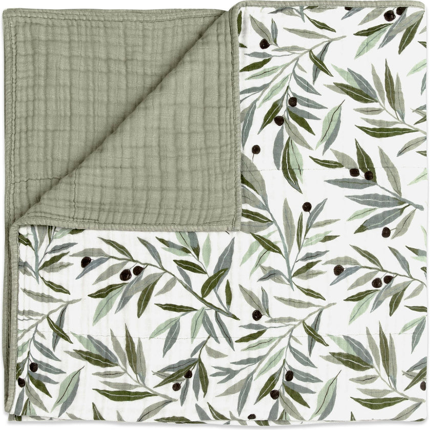 Organic Muslin Cotton 3-Layer Quilt