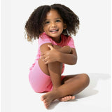 Bubblegum Pink Bamboo Kids Pajama Short Set