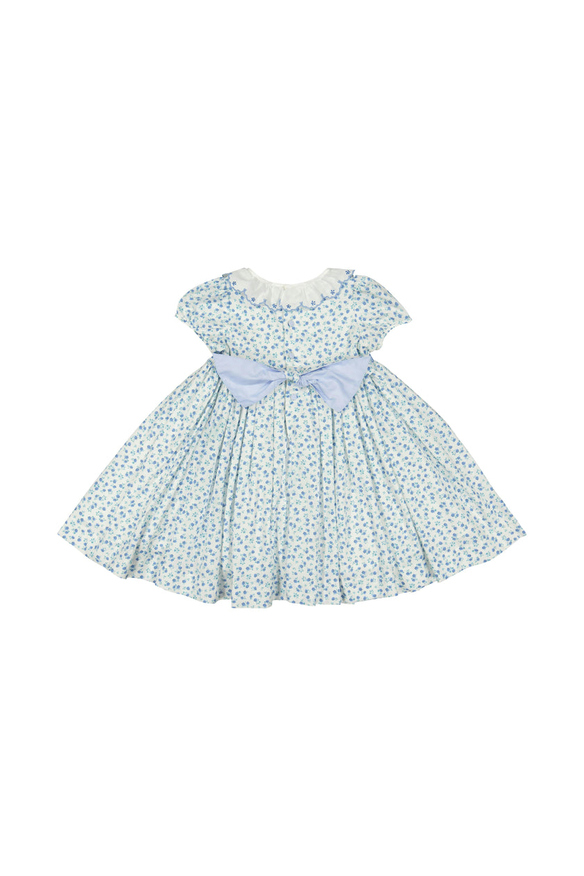 Isadora Blue Floral Empire Dress