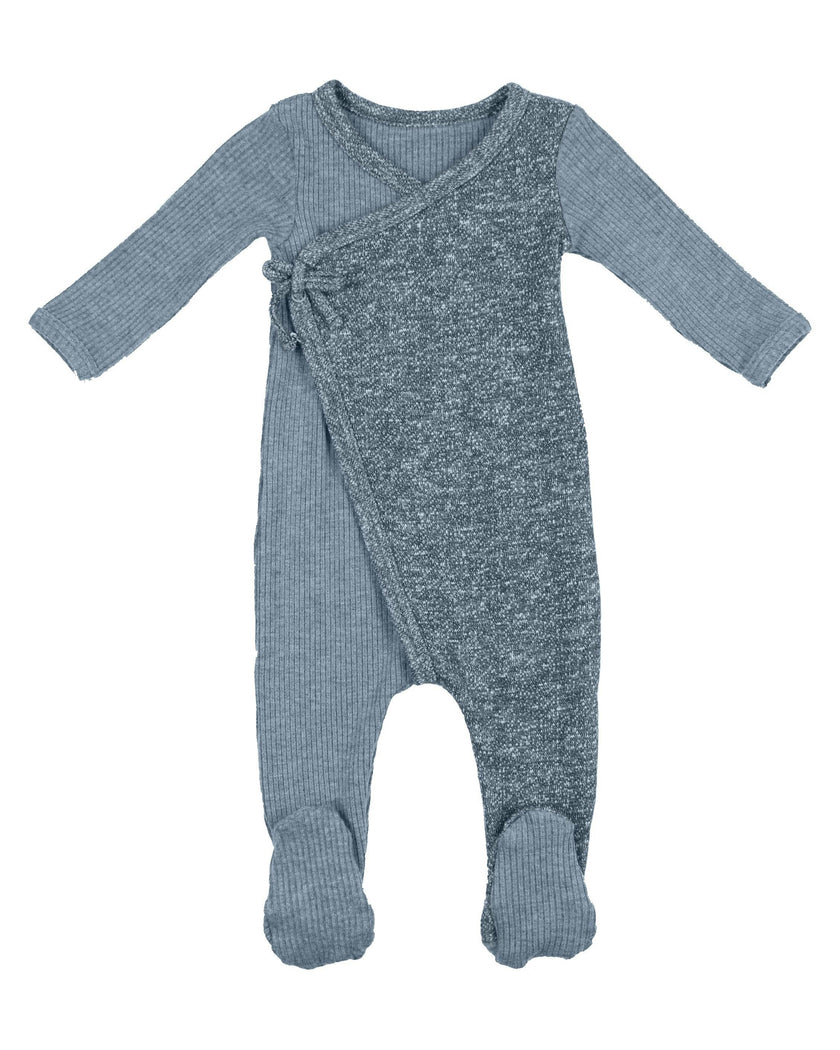 Flecked Wrap Footie