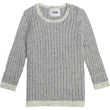 Ribbed Knit Long Sleeve Retro Top