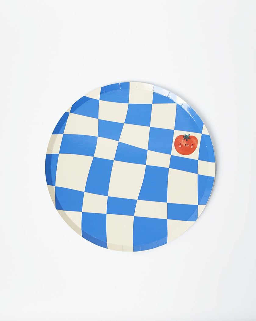Little Chef Checkered Dinner Plates