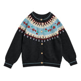 Dark Grey Nordic Cardigan