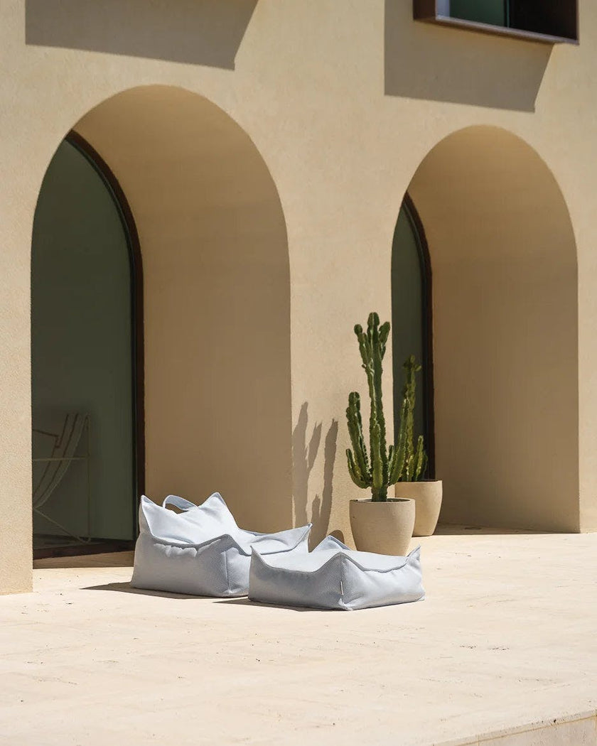 Azure Outdoor Square Ottoman