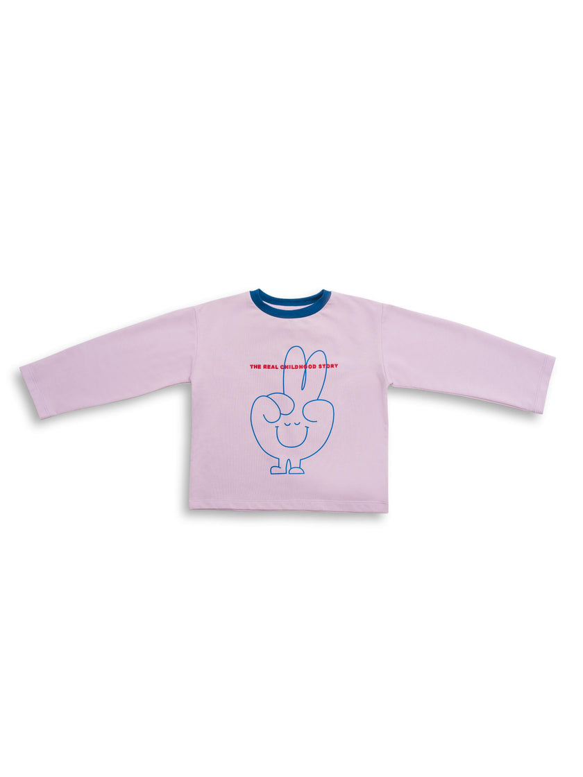 children's cotton longsleeve - lilac