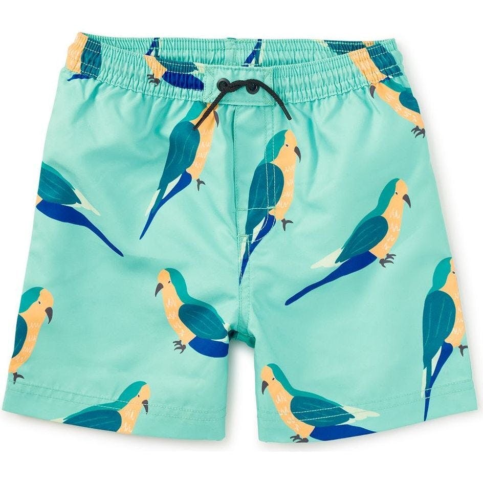 Mid-Length Swim Trunks, Green