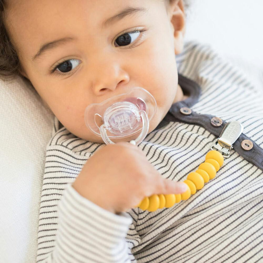 Mustard Pacifier Clip