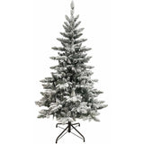 5-Foot Pre-Lit Warm White LED Snow Pine Tree