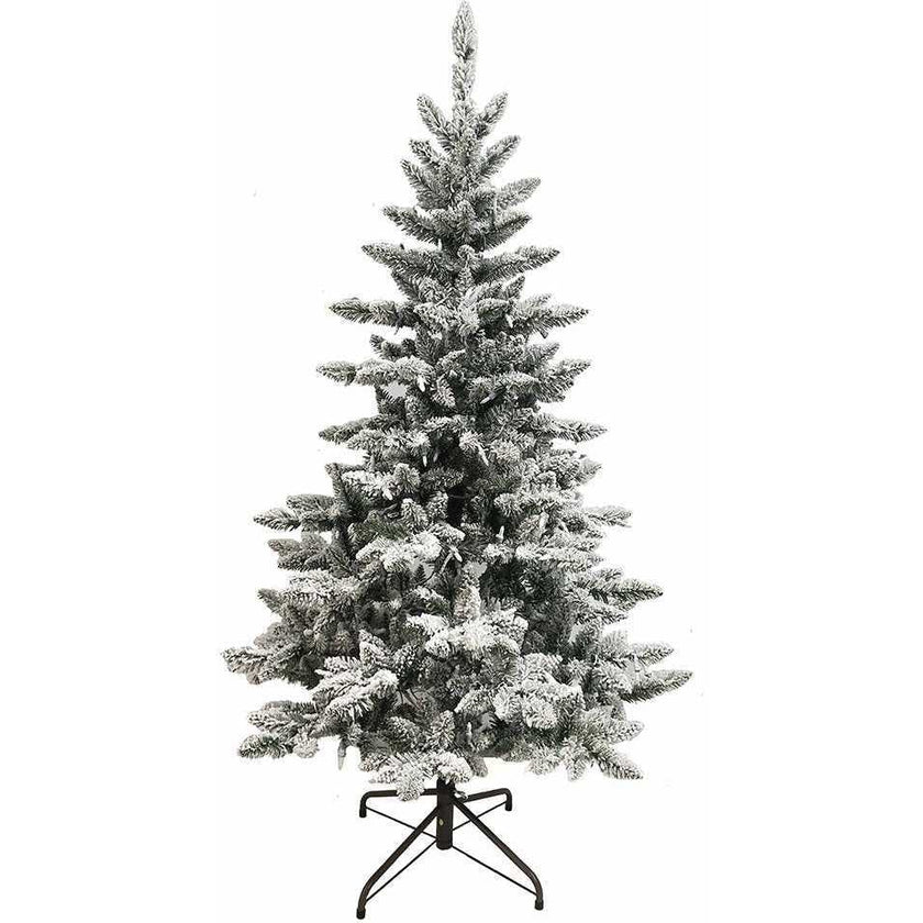 5-Foot Pre-Lit Warm White LED Snow Pine Tree