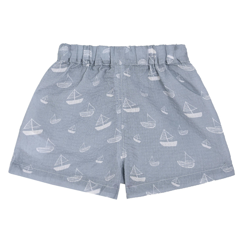 Blue Sailboat Collar Set