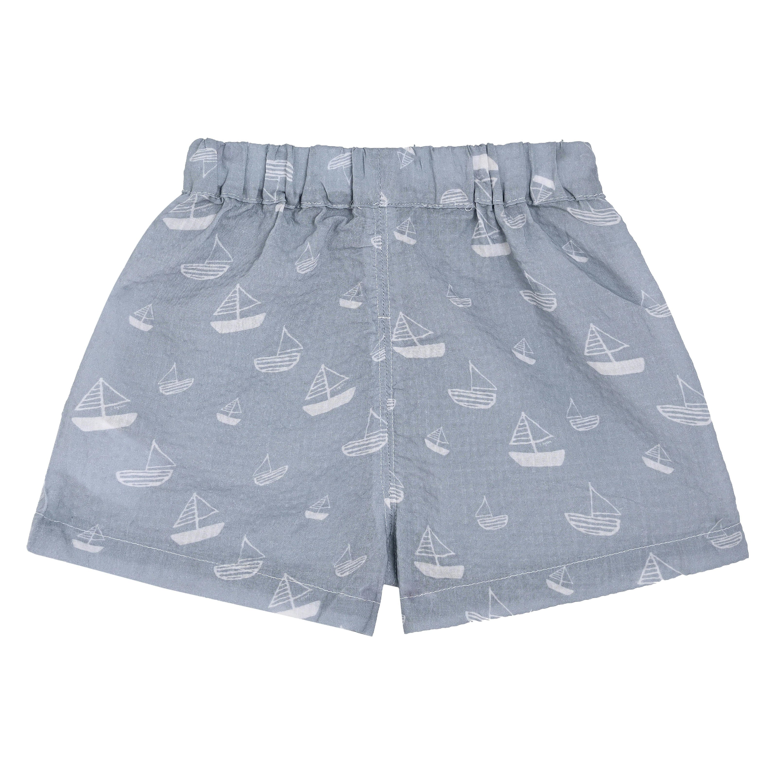 Blue Sailboat Collar Set