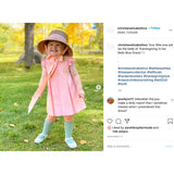 Little Girls Palmetto Long & Thin Grosgrain Ribbon Bucket Hat