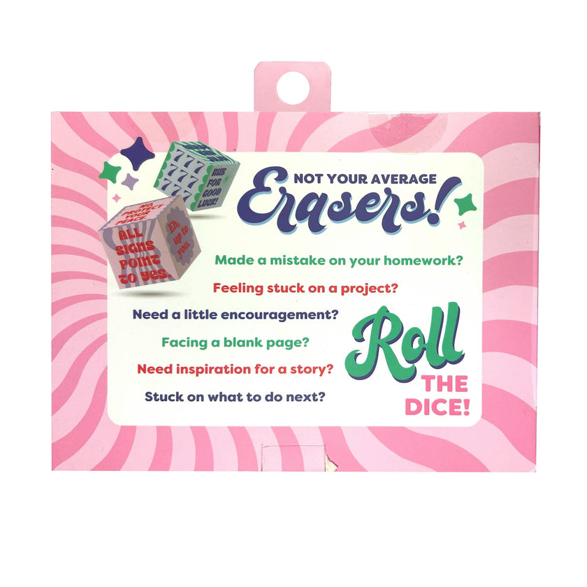 Feeling Lucky Dice Erasers - Set of 5
