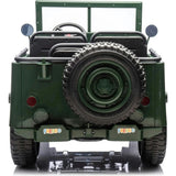 24V Military Willy Jeep 3 Seater Electric Ride on (Green)