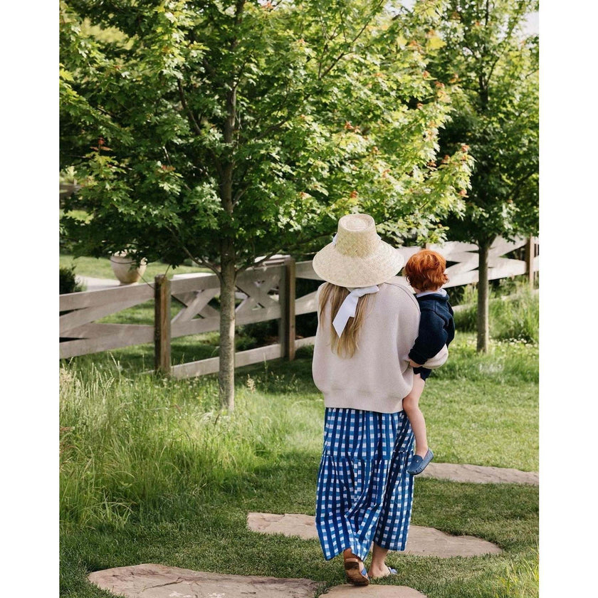 Women's Amaryllis Wide & Short Brim Grosgrain Ribbon Sun Hat