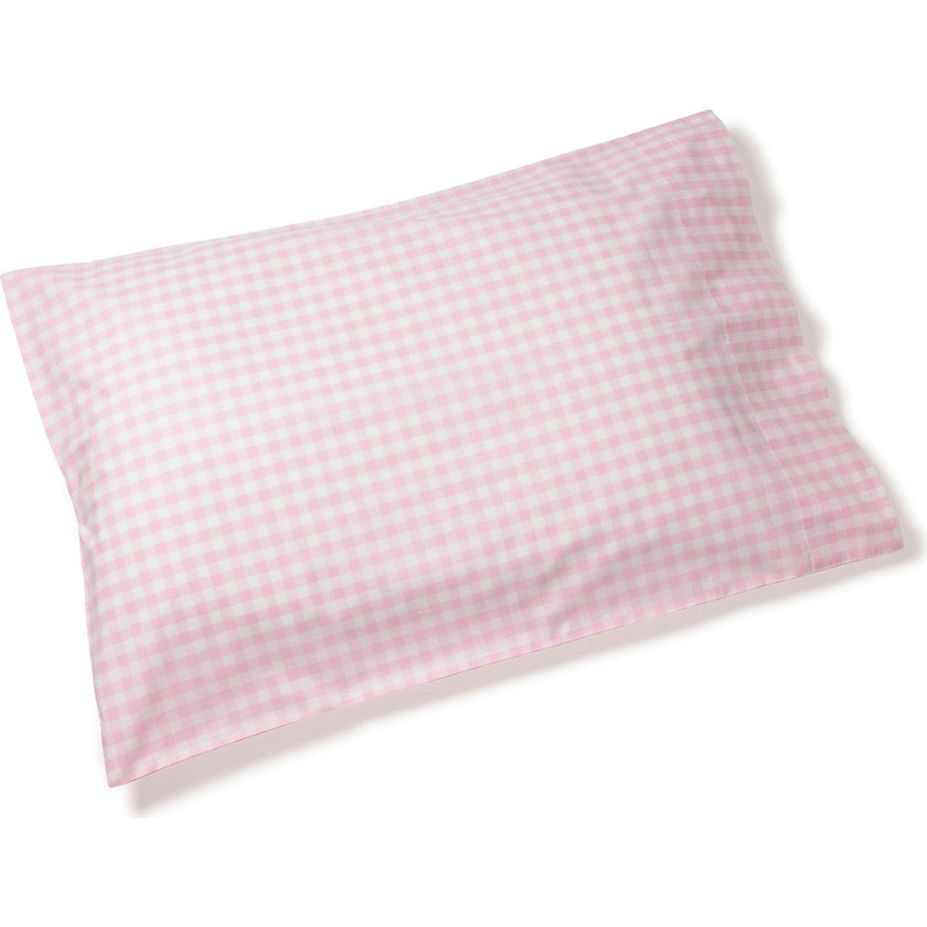 Luxe Premium Percale Bed Sheets in Pink Gingham