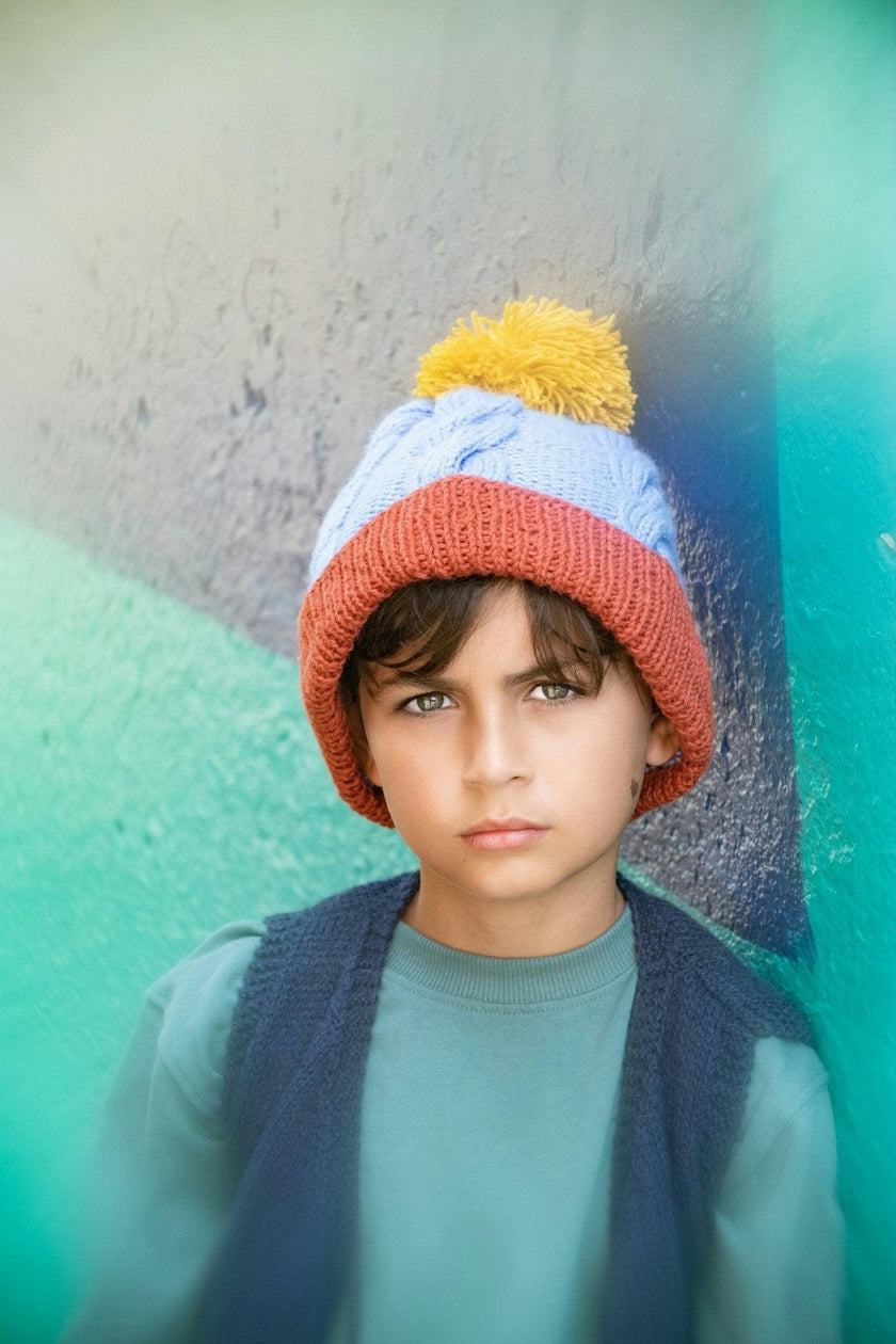 Cable Knit Pom Hats