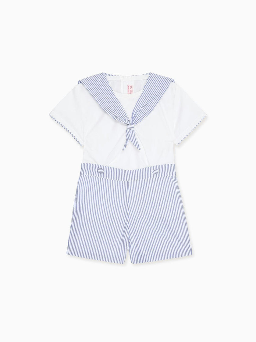 Dark Blue Stripe Antonio Baby Boy Set