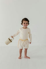 Boys Colorblock Swim Shorts in Aqua Grey
