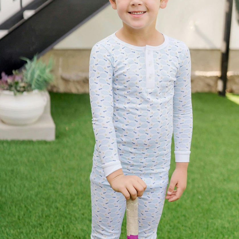 Jack Boys' Pajama Pant Set - Tennis Match Blue