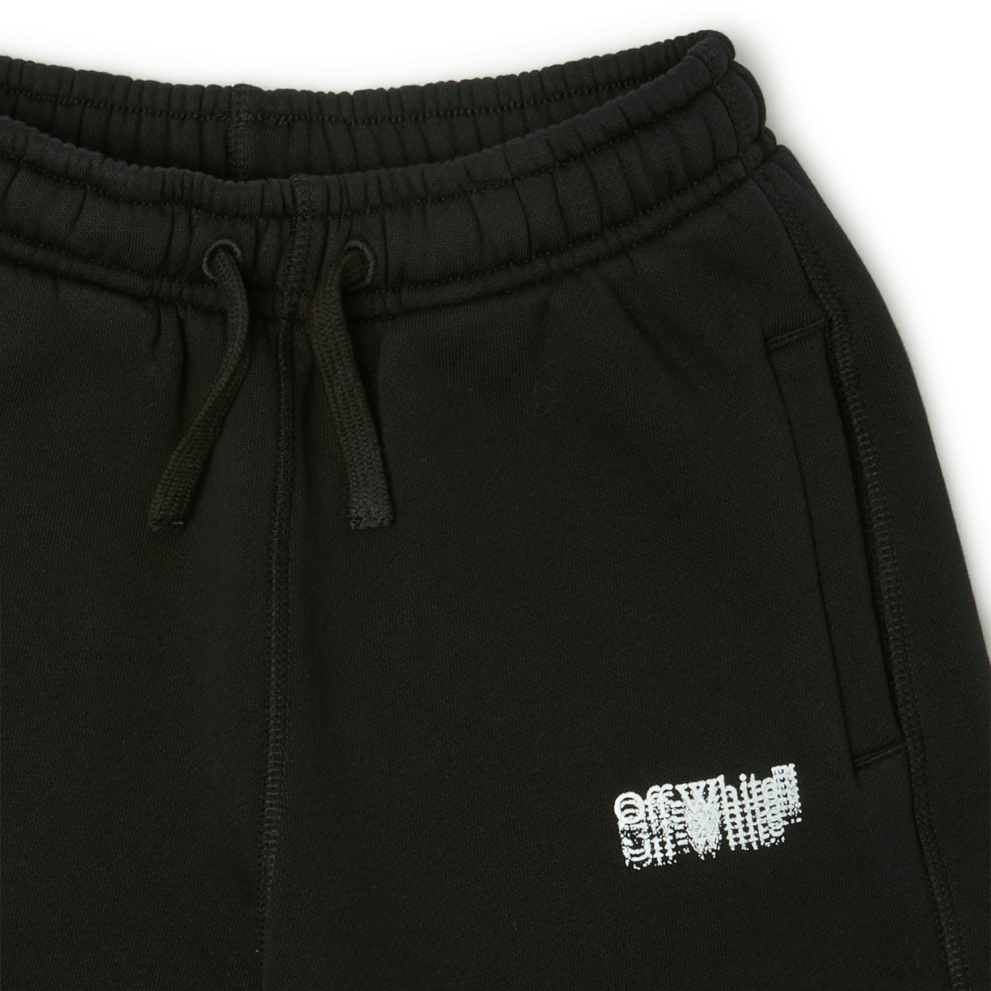 Black Big Bookish Stamp Sweatshorts