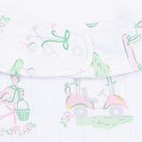 Pretty Golf - 2 Way Ruffle Back Zipper Footie & Bandana Bib Set