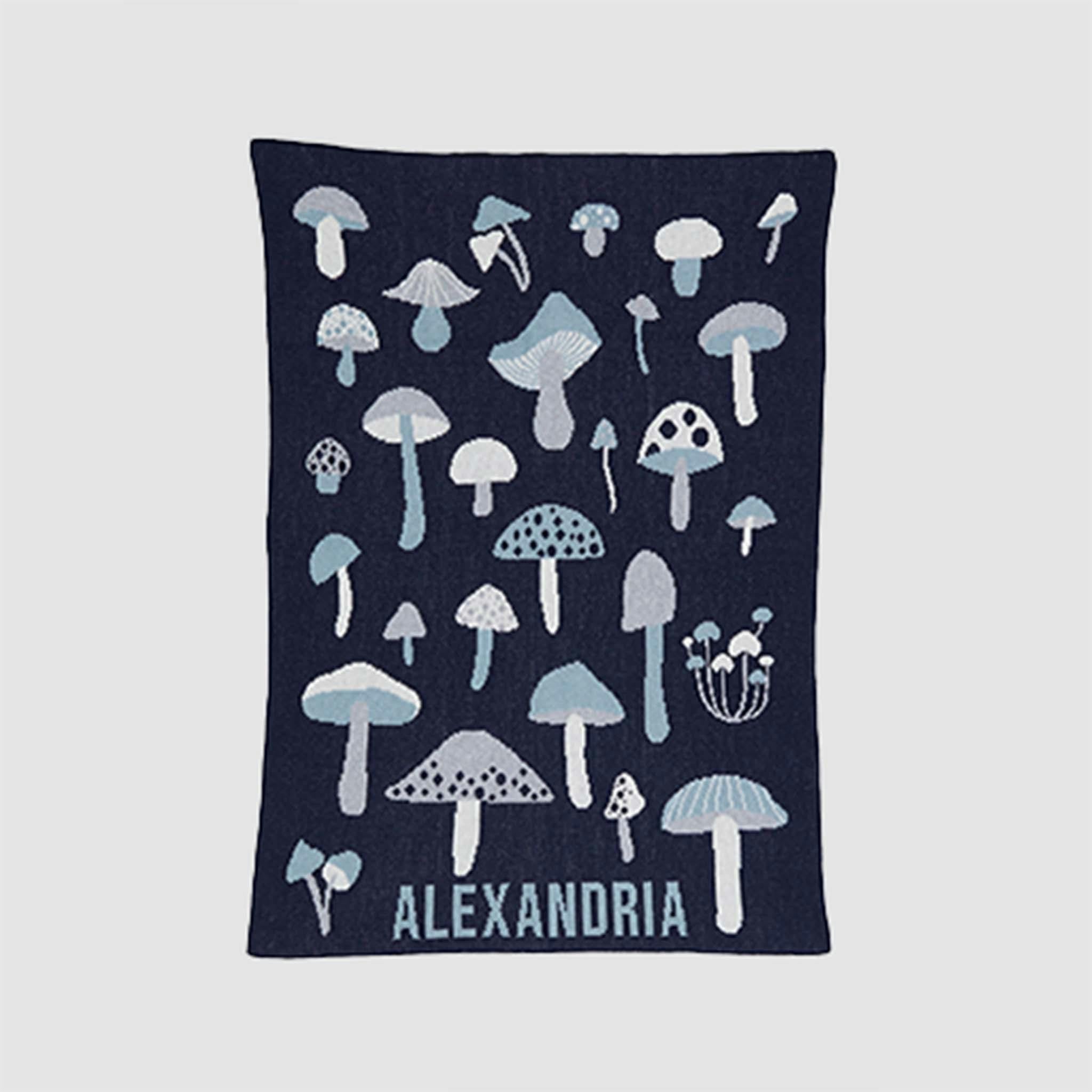 Custom Personalized Baby Sustainable Knit Throw Blanket - Forager